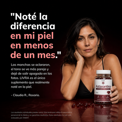 LIVRA® Astaxantina — Protección celular desde adentro.