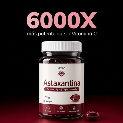 LIVRA® Astaxantina — Protección celular desde adentro.