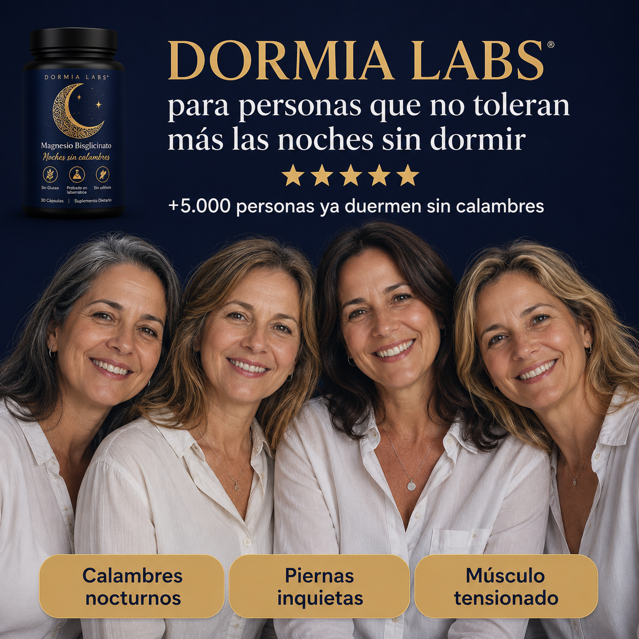 DORMIA LABS® — Magnesio para noches sin calambres