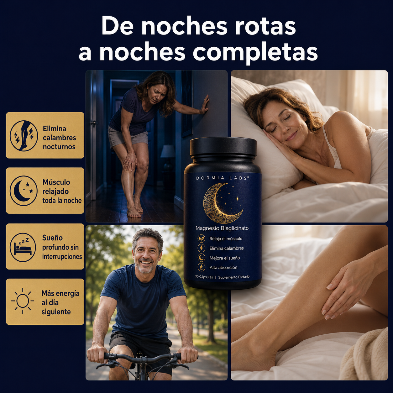 DORMIA LABS® — Magnesio para noches sin calambres